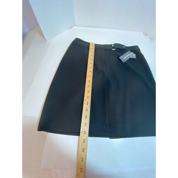 Rafaella Black Short Skirt Zipper Buckle Closure Stretchy Woman’s Size 10P NWT - Picture 9 of 9